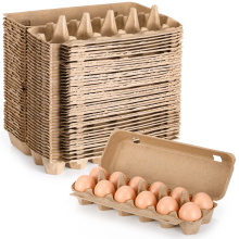 20 stuks kartonnen eierdozen, lege papierpulpcontainer, lege eierlade