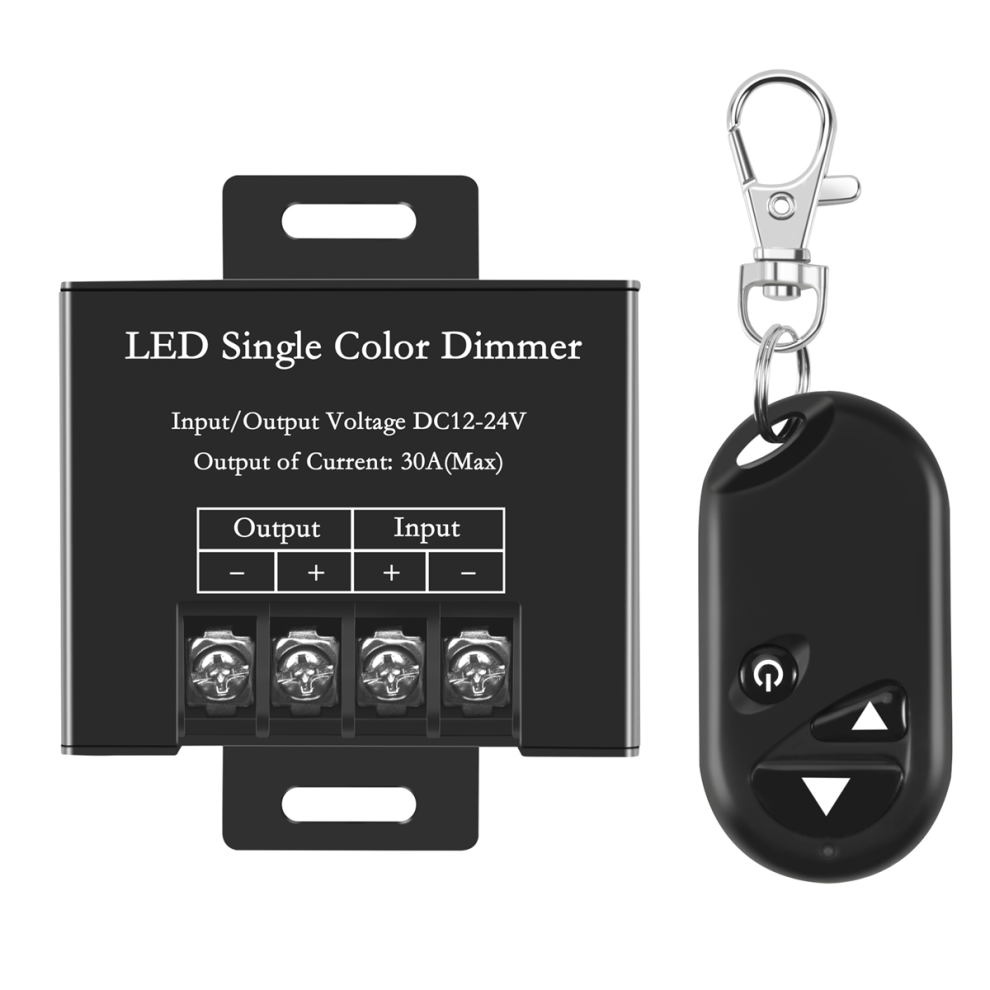 30A Single Channel Led Dimmer Controller With 3 Key Remote Control 4853033885399