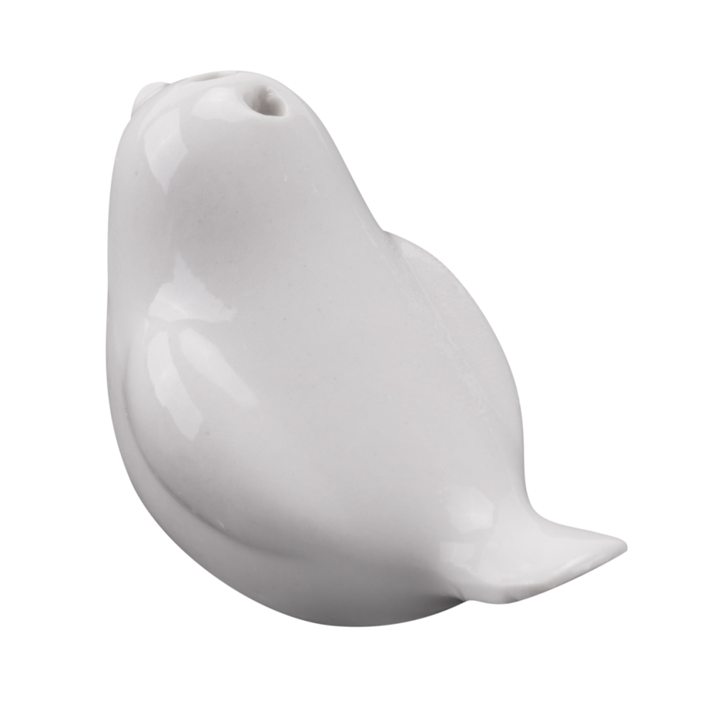 1 lot de salières et poivrières en céramique Love Birds, cadeaux de mariage personnalisés - Blanc