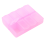 Plastic Rectangle 8 Compartments Medicine Pill Box Pink 3