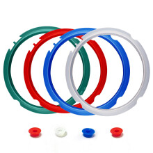 4 bague de scellage en silicone Pack pour Instapot 3QT - Remplacement des anneaux de joint de joint en silicone avec 4 couleurs (rouge clair vert