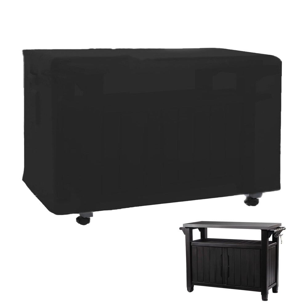 Outdoor Prep Table Cover 59''L x 35''W x 31''H Heavy Duty Waterproof 600D Furniture Cover for Stainless Steel Food Table Cart Prep Table Coffee Table-image-OPC-PFSSQYM-NEW