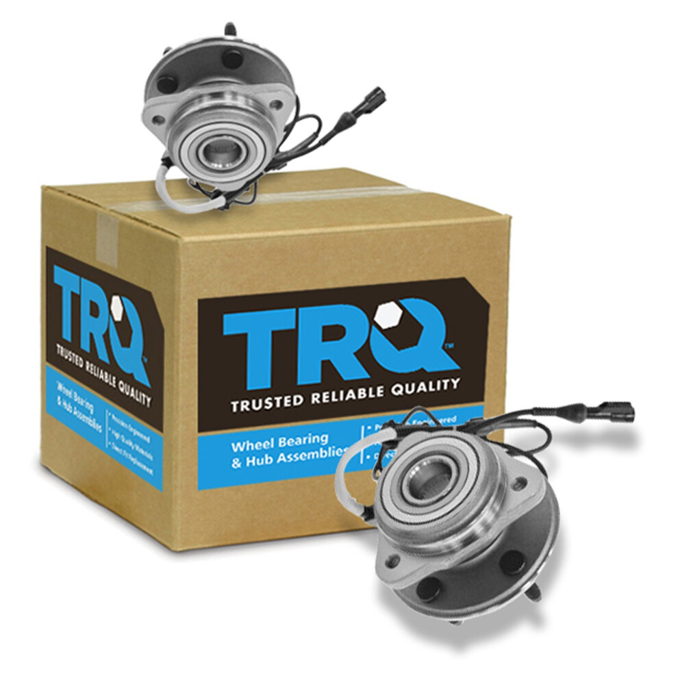 Trq Front Wheel Hub Bearings Assembly Set Compatible With 1995-2001 Ford Explorer 2002 Explorer Sport 2001-2002 Explorer Sport Trac 1998-2001 Mercury 191213533017