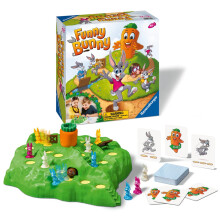 Ravensburger Funny Bunny Game - Engaging Family Board Game for Kids and Adults | Quick Gameplay | Easy-to-Follow Instructions | Unique Replay Value |