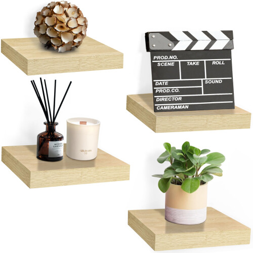 vidaXL Mensole galleggianti 2 pezzi nero 40x23x3,8 cm MDF - Mensole da parete