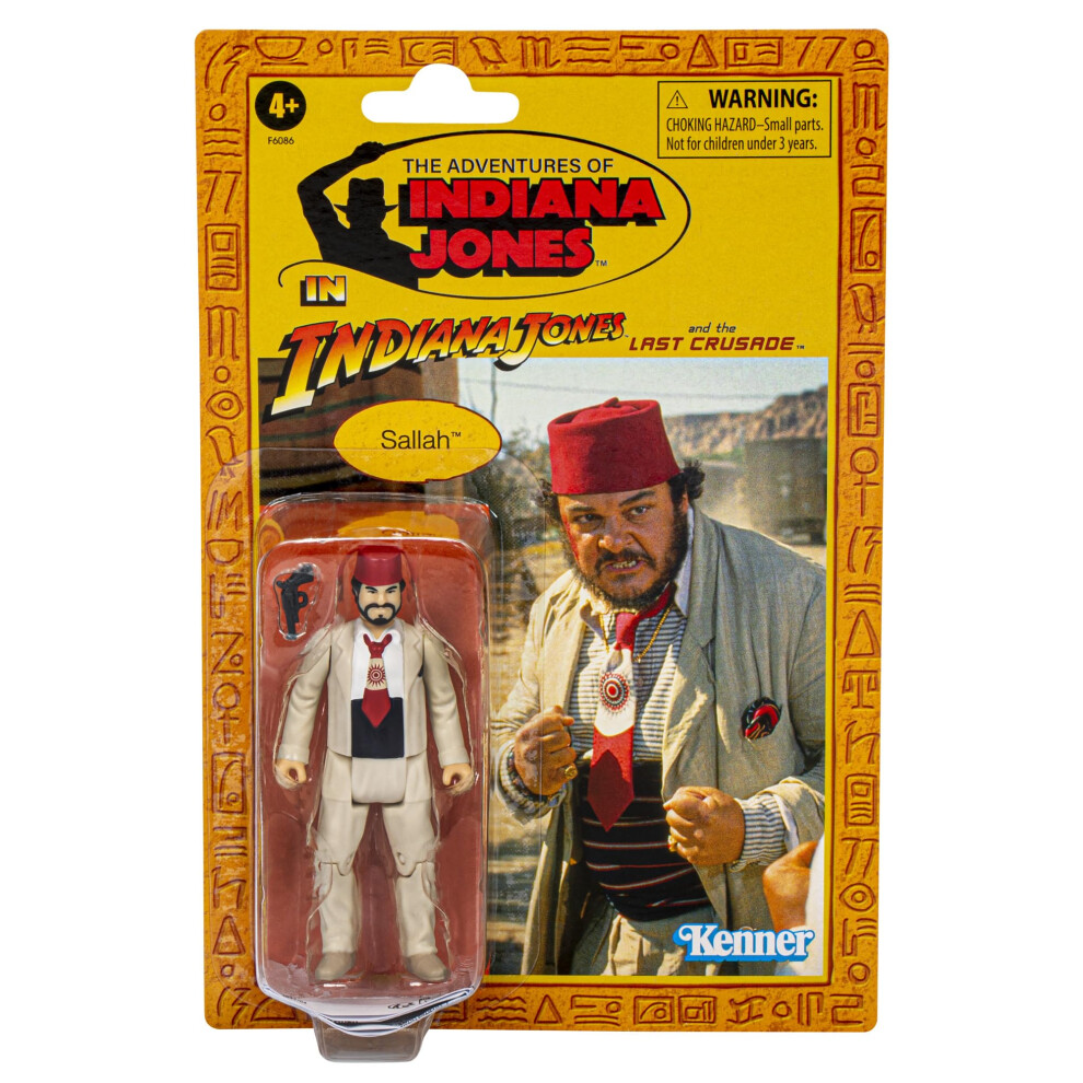 Hasbro Indiana Jones And The Last Crusade Retro Collection Sallah Action Figure 3.75-Inch Toys For Kids Ages 4 And Up