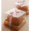 50 Pacote Caixa Plástica Mini para Bolos com Fundo Dourado - Caixa para Muffins e Doces 4