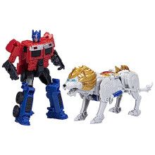 Transformers: Rise of the Beasts Movie Beast Alliance Beast Combiners confezione da 2 Optimus Prime e Lionblade Toys dai 6 anni in su, 5 pollici