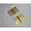 Piano Bench Hinge - Set of 2 - Brass Plated Replacement Hardware 1