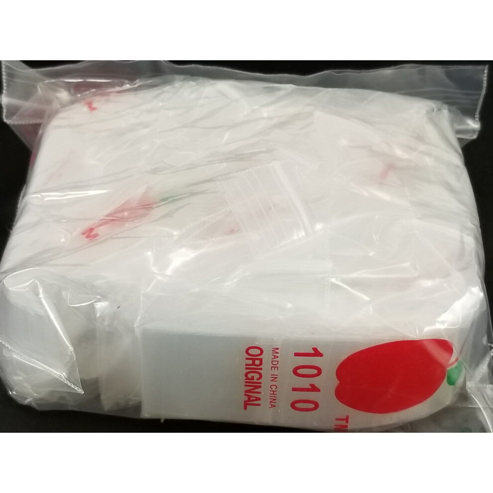 1010 Mini Sacchetti Di Plastica Richiudibili Originali Da 2 Mil, 1"" X 1"" (Trasparenti), Sfusi-image