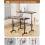 Adjustable Height Mobile Standing Desk for Walking Pad Treadmill 32 Inch 2
