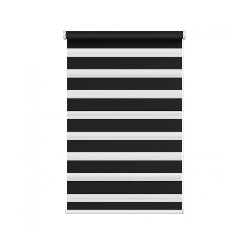 Newedgeblinds (135Cm X 165Cm, ) Day & Night Zebra Roller Blind (165Cm Drop) - 45Cm Black/White