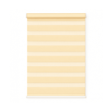 (145cm x 165cm, Natural) White Day & Night Zebra Roller Blind (165cm drop) - 45cm
