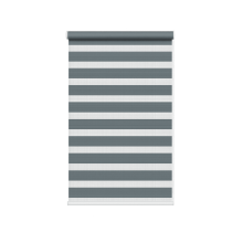 (95cm x 165cm, Grey) White Day & Night Zebra Roller Blind (165cm drop) - 45cm