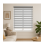 (85cm x 165cm, Silver) White Day & Night Zebra Roller Blind (165cm drop) - 45cm 2