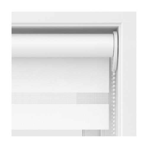 (145cm x 165cm, White) White Day & Night Zebra Roller Blind (165cm drop) - 45cm 2