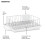 Farberware Escorredor de Louça Grande Farberware Resistente à Ferrugem com Caddy para Talheres, Branco 4