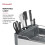 KitchenAid KitchenAid Large Capacity Full Size  Rust Resistan Dish Rack Angled Drain Board and Removable Flatware Caddy  Light Grey 3