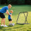 Homcom HOMCOM Angle Adjustable Rebounder Net Goal Training Set Football, Baseball 9