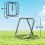 Homcom HOMCOM Angle Adjustable Rebounder Net Goal Training Set Football, Baseball 3