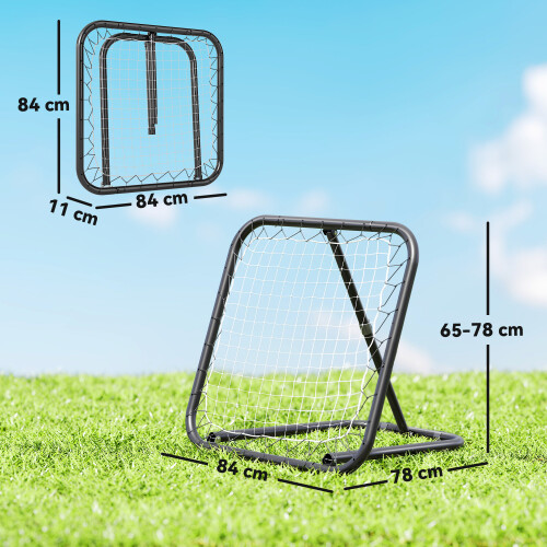 Homcom HOMCOM Angle Adjustable Rebounder Net Goal Training Set Football, Baseball 2