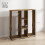 Homcom HOMCOM Mobile Double Open Wardrobe w/ Clothes Hanging Rail, Rustic Brown 6