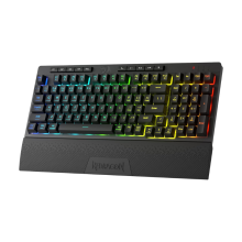 (black) Redragon K515 PRO Shiva RGB Wireless 98 Keys Mechanical Membrane Gaming Keyboard, Smooth Linear Switch, Detachable Wrist Rest