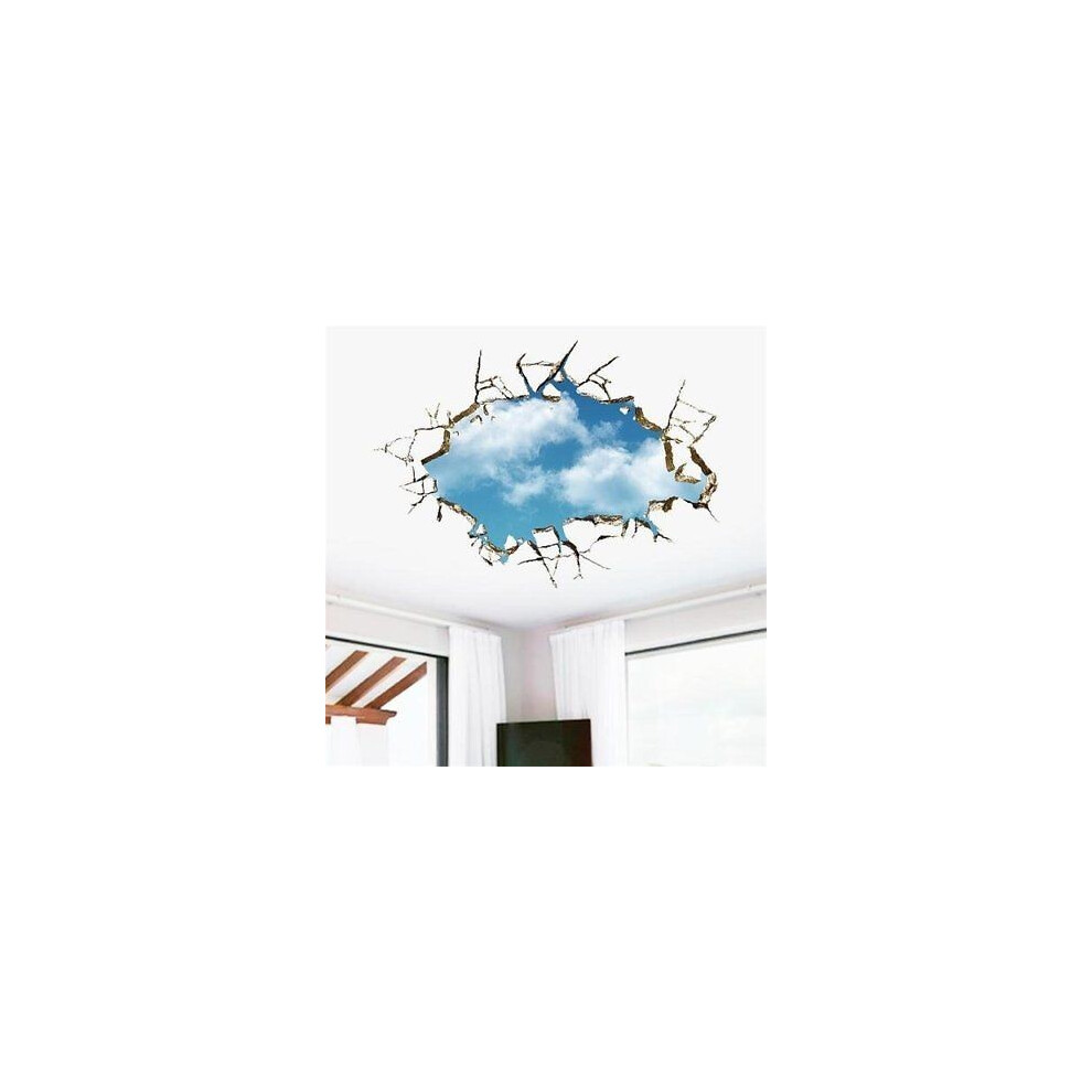 Sticker Mural Mode 3D Chambre Enfant Imperméable Amovible Décoration Murale