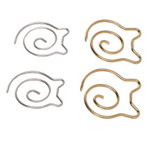 Spiralkabelnadeln 4er Set aus Metall zum Stricken von Schals & Tüchern – Gold & Silber