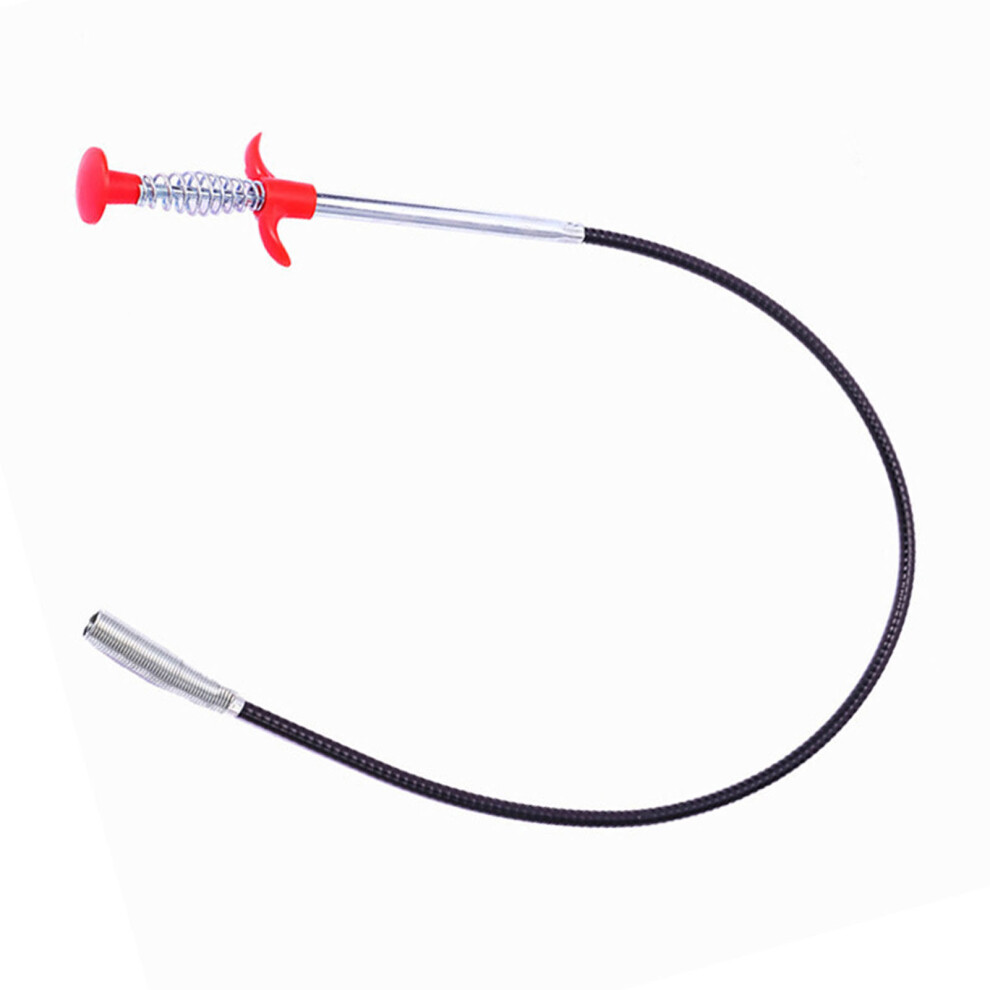 Drain Clog Remover 4 Claw Efficient Dredging Steel Wire Drain Hair Cleaner Tool For Toilet Bathroom Shower Room 0.6M/23.6In 8451314087669