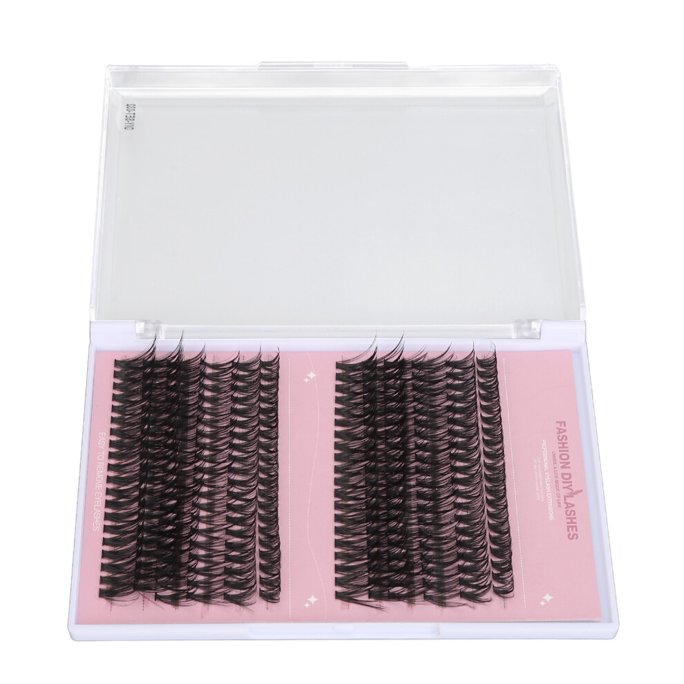 240pcs False Eyelash Clusters D Curl Lifelike Individual Fake Lashes Set for DIY Lash Extension 10mm to 16mm DIYâSETâ032