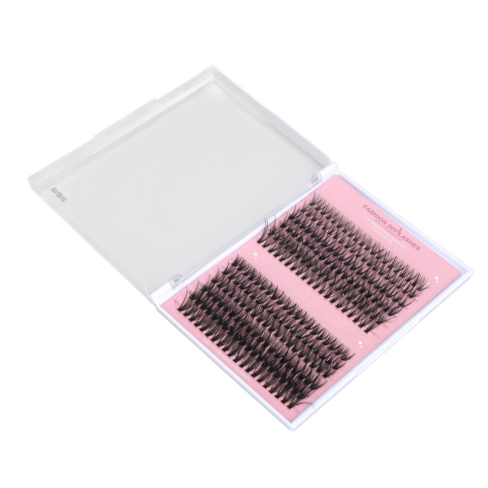 240pcs False Eyelash Clusters D Curl Lifelike Individual Fake Lashes Set for DIY Lash Extension 10mm to 16mm DIYâSETâ030