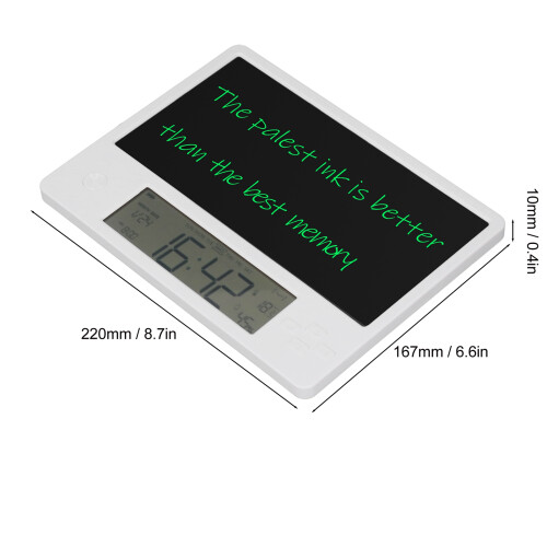 Electronic Calendar with Notepad LCD Handwriting Board Digital Date Clock Writing Pad for Home and Office 1