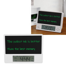 Electronic Calendar with Notepad LCD Handwriting Board Digital Date Clock Writing Pad for Home and Office