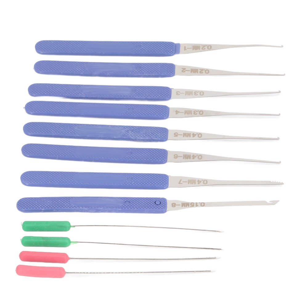 12Pcs Tap Extractor Spring Steel Tap Remover Tool Kit Stripped Screw Broken Tap Puller 0.15Mmâ0.4Mm 5011314089020