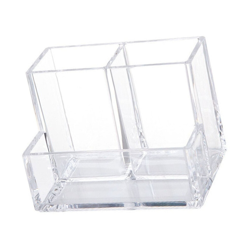 Transparent Acrylic Pen Holder 3 Compartment Large Capacity Students Desktop Storage Organizer for Stationery-image-OPC-PHQS8FY-NEW