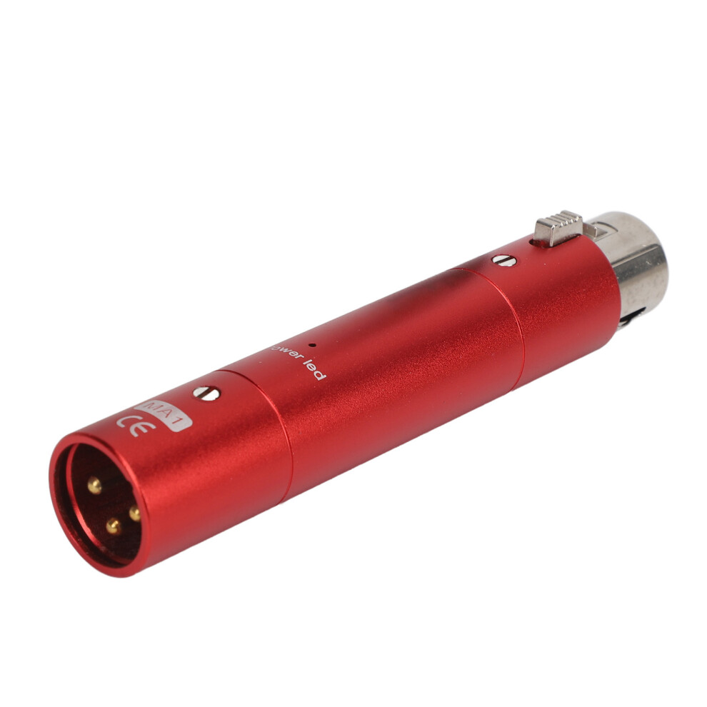 Inline Microphone Preamp Lossless Amplification Dynamic Active Inline Mic Booster Preamplifier With 28Db Gain For Broadcasting Live Streami Red 8121314091897