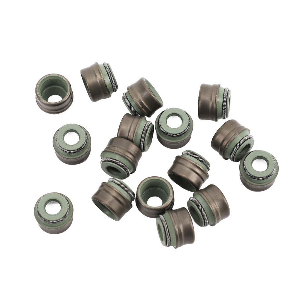 16Pcs Valve Shaft Gasket 0000534758 6Mm Valve Stem Seal Set Relacement For Peugeot 206 207 301 308S 408 7611314093249