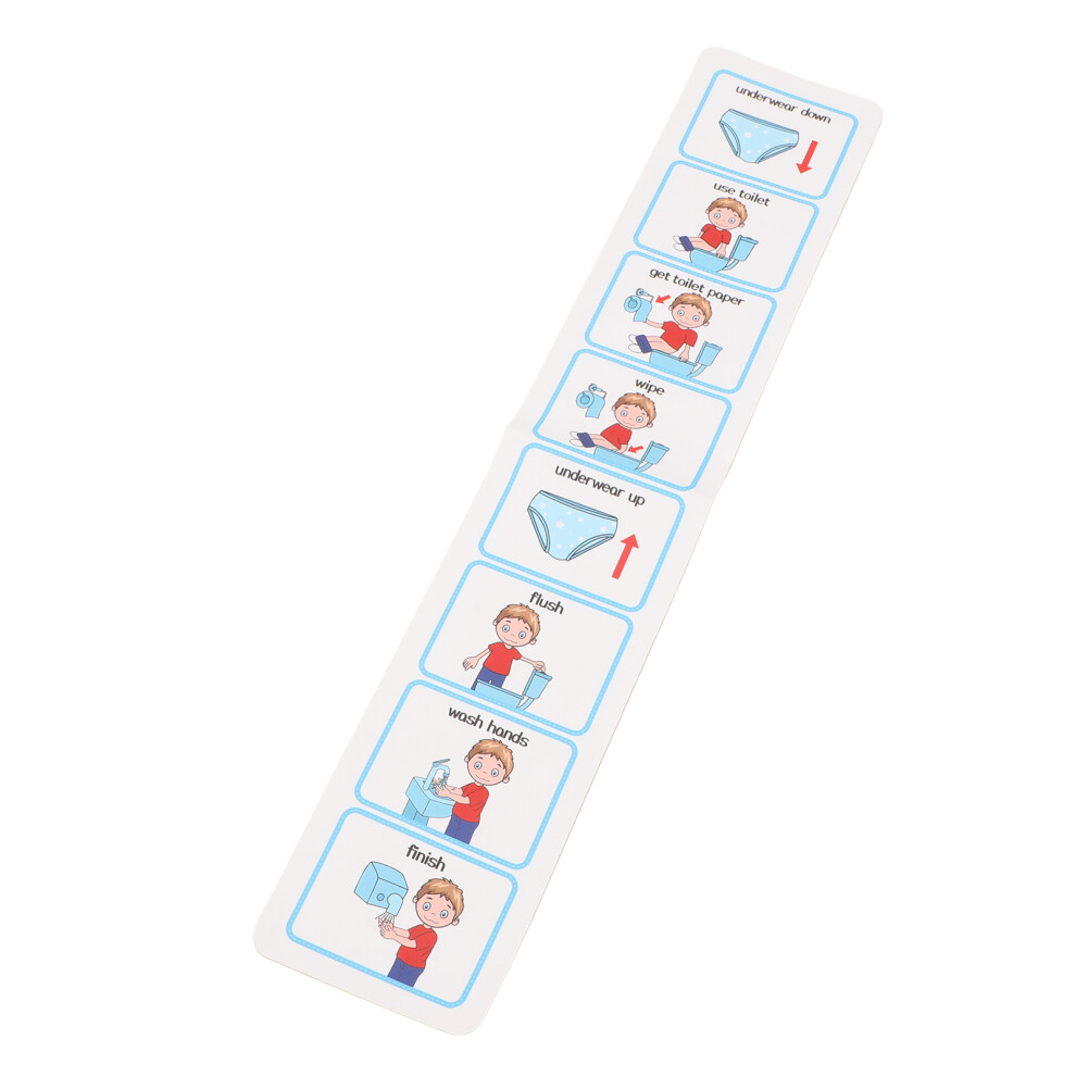 Potty Training Visual Schedule Independent Living Skills Step By Step Visual ASD Toilet Schedule for Children