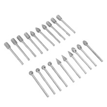 Steinbildhauerset 20-teilig 3-mm-Schaft Jadestein