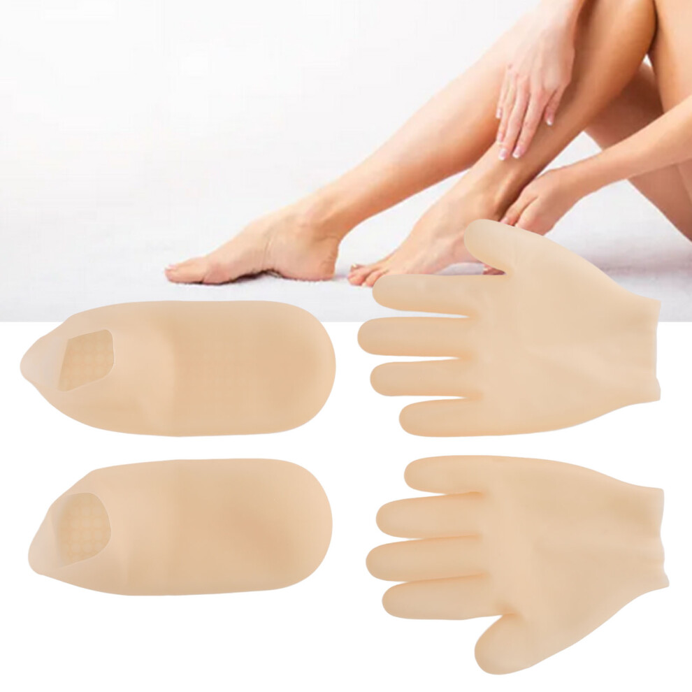 Moisturizing Gel Gloves Socks Silicone Exfoliation Hydrating Gel Gloves Sock for Foot Care Skin Color-image-OPC-PHQS9S8-NEW