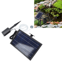 Solar Pond Aerator 10V 8W Solar Powered Oxygen Air Pump with Hoses for Small Fish Pond Stock Tank Aquarium Hydroponics