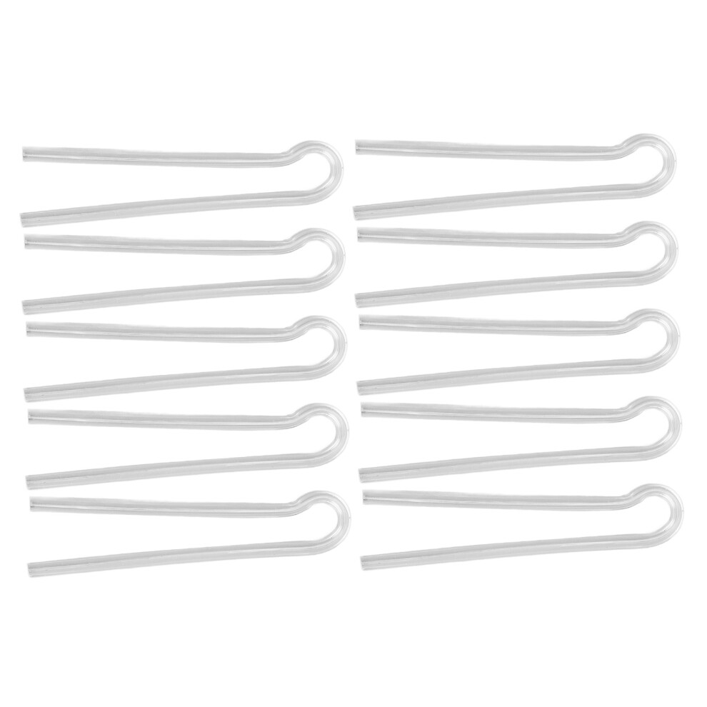 10PCS Sound Aid Tubes Replacement Easy Installation Accessory Silicone Preformed Earmold Tube R Tube Flat Mouth