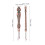 2er Pack Retro-Nahttrenner Roségold 11,7 x 1,5 cm 2