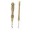 2er Pack Retro-Nahttrenner - Goldmetall, 11,71,5 cm 1