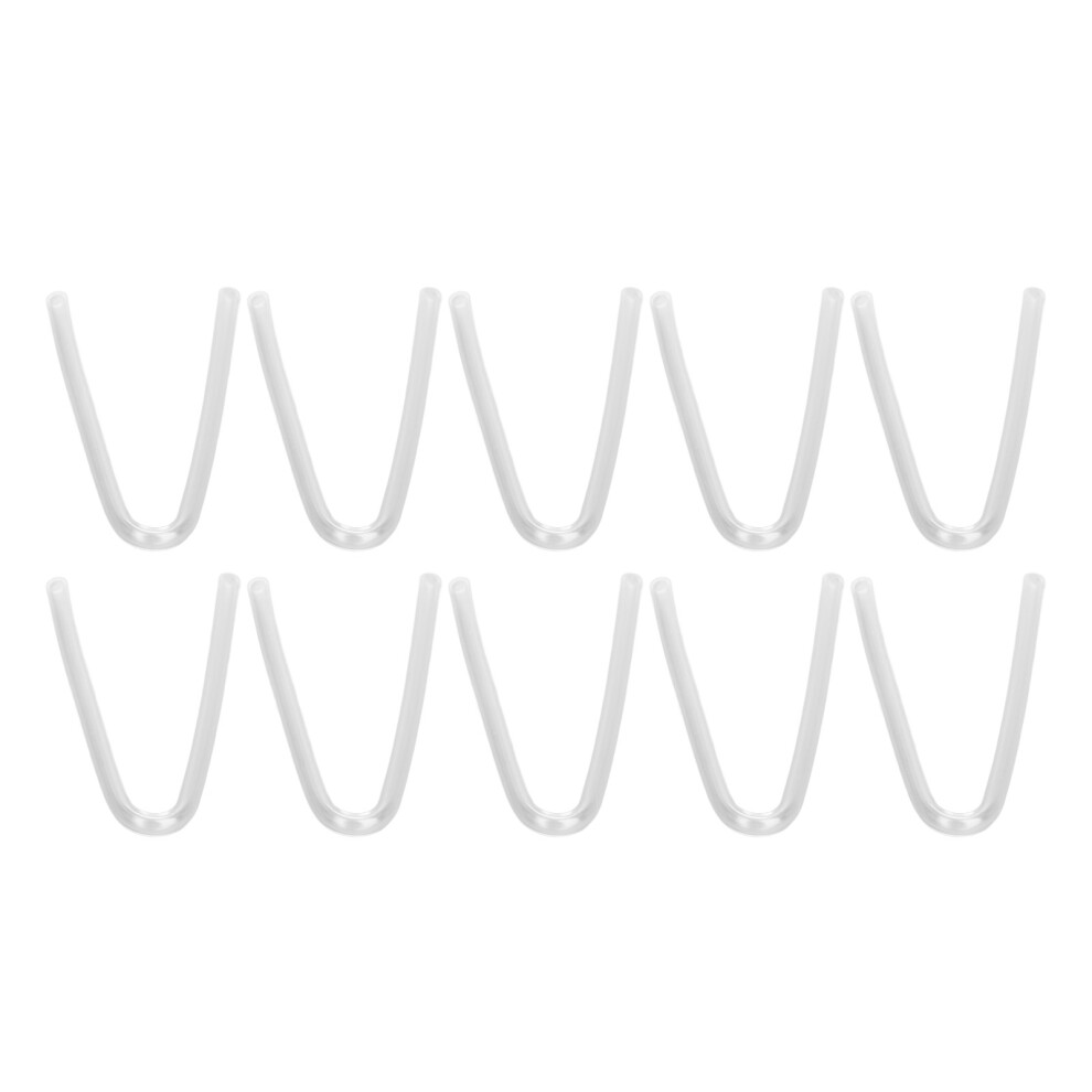 10PCS Sound Aid Tubes Replacement Easy Installation Accessory Silicone Preformed Earmold Tube U Tube