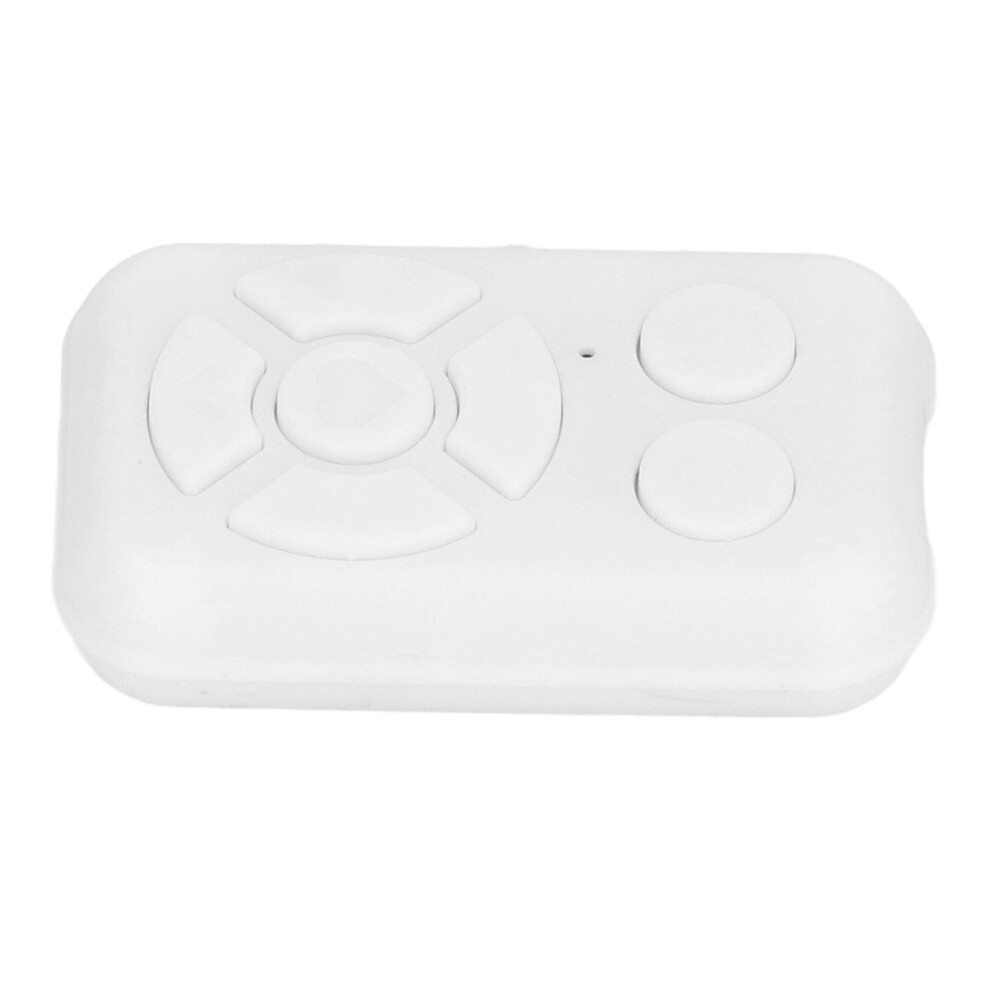 Phone Bluetooth Remote Control Rechargeable 7 Keys Wireless Media Controller For Novels Photos Videos Volume Adjustment White 8791314100839
