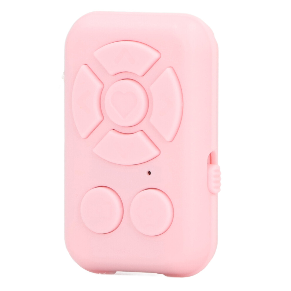 Phone Bluetooth Remote Control Rechargeable 7 Keys Wireless Media Controller For Novels Photos Videos Volume Adjustment Pink 4011314100825