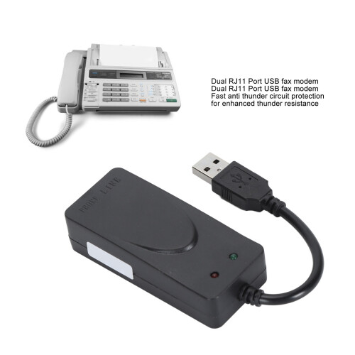 USB 56K externes Dial-Up Fax Modem 93010 Dual RJ11 2
