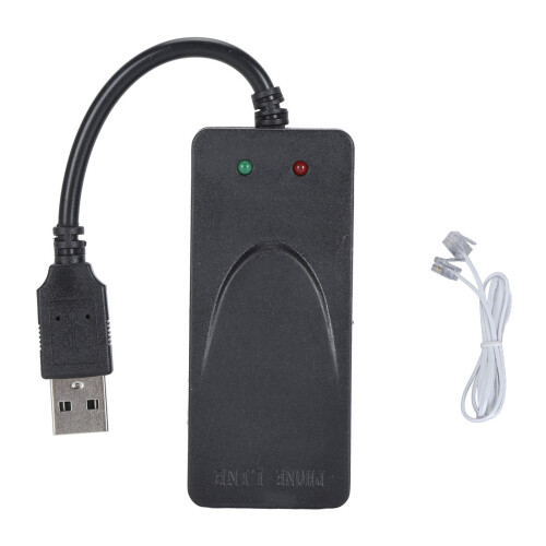 USB 56K externes Dial-Up Fax Modem 93010 Dual RJ11 1